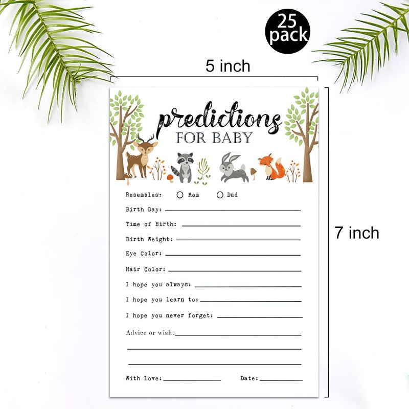 Giftideaworkshop 25 Advice and Prediction Cards for Baby Shower Game, New Mom and Dad Card for Girl or Boy Babies, New Parents, Fun Gender Neutral Shower Party Favors - Image 3